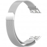 Металлический браслет Rumi Milanese loop для Honor Band 6 / 7, Huawei Band 6 (миланское плетение, серебристый)