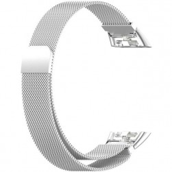 Браслет Rumi Milanese loop металлический для Honor Band 6 / 7, Huawei Band 6 (серебристый)