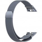 Металлический браслет Rumi Milanese loop для Honor Band 6 / 7, Huawei Band 6 (миланское плетение, серый)
