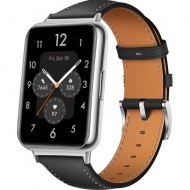 Кожаный ремешок Rumi для Huawei Watch Fit 2 (черный)