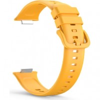 Силиконовый ремешок Rumi для Huawei Watch Fit 2 (льняной желтый)