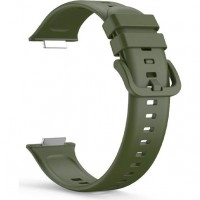 Силиконовый ремешок Rumi для Huawei Watch Fit 2 (темно-зеленый)