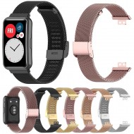Браслет Rumi Mesh металлический для Huawei Watch FIT / Elegant (черный)