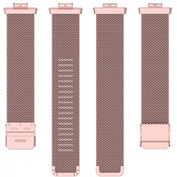 Металлический браслет Rumi Mesh для Huawei Watch FIT / Elegant (сетчатый, розовый)