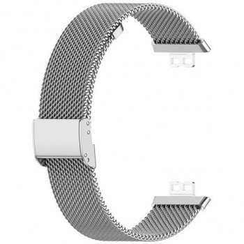 Металлический браслет Rumi Mesh для Huawei Watch FIT / Elegant (сетчатый, серебристый)