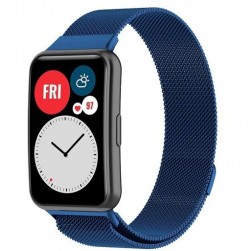 Браслет Rumi Milanese loop металлический для Huawei Watch Fit / Elegant (синий)