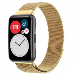 Браслет Rumi Milanese loop металлический для Huawei Watch Fit / Elegant (золотистый)