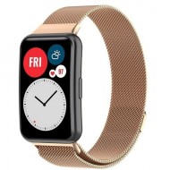 Браслет Rumi Milanese loop металлический для Huawei Watch Fit / Elegant (красное золото)