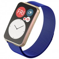 Браслет Rumi Milanese loop металлический для Huawei Watch Fit / Elegant (синий)