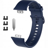 Ремешок Rumi силиконовый для Huawei Watch Fit / Elegant (темно-синий)