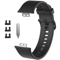 Силиконовый ремешок Rumi для Huawei Watch Fit / Elegant (черный)
