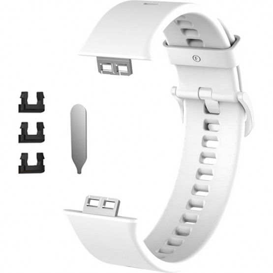 Силиконовый ремешок Rumi для Huawei Watch Fit / Elegant (белый)