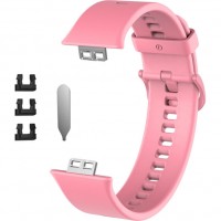 Силиконовый ремешок Rumi для Huawei Watch Fit / Elegant (розовый)