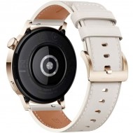 Умные часы Huawei  Watch GT 3 Elegant 42 мм Золотистый корпус с белым кожаным ремешком