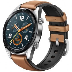 Умные часы Honor Watch Magic (stainless steel, leather strap)