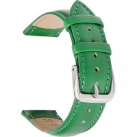 Кожаный ремешок Rumi Dale для часов 18 мм (зеленый)
