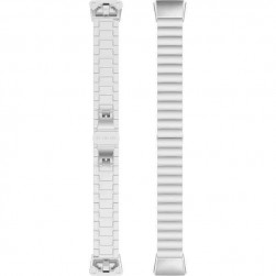 Браслет Rumi Snake металлический для Honor Band 6 / 7, Huawei Band 6 (серебристый)