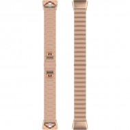 Браслет Rumi Snake металлический для Honor Band 6 / 7, Huawei Band 6 (красное золото)