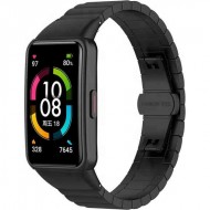 Браслет Rumi Snake металлический для Honor Band 6 / 7, Huawei Band 6 (черный)