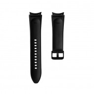 Ремешок Rumi Comfort гибридный для Samsung Galaxy Watch4 / 5 / 6 / 7 (20 мм, черный)