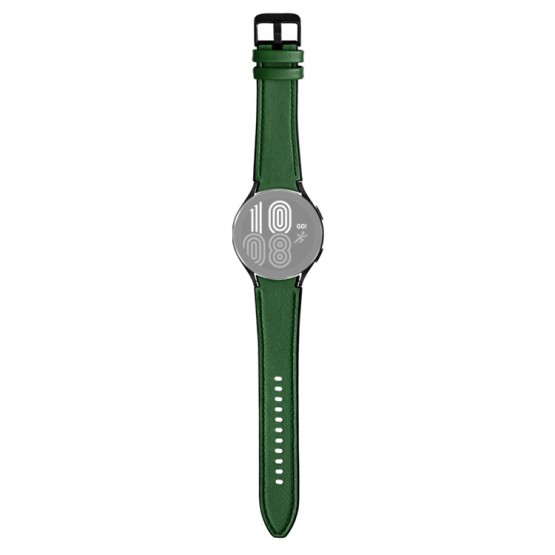 Гибридный ремешок Rumi Comfort для Samsung Galaxy Watch4 / 5 / 6 (20 мм, зеленый)