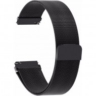 Браслет Rumi Milanese loop металлический для часов 18 мм (черный)