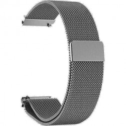 Браслет Rumi Milanese loop металлический для часов 20 мм (серый)