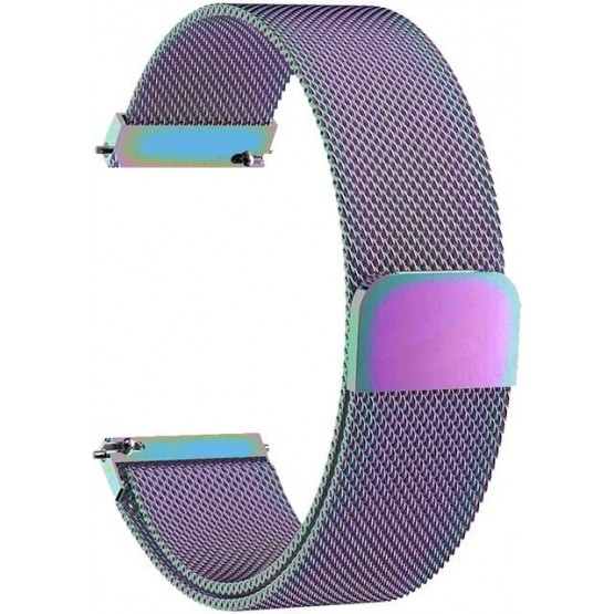Металлический браслет Rumi Milanese loop для часов 18 мм (миланское плетение, хамелеон)