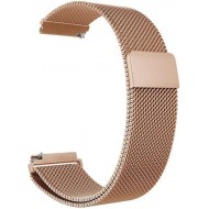 Браслет Rumi Milanese loop металлический для часов 22 мм (красное золото)