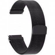 Браслет Rumi Milanese loop металлический для часов 20 мм (черный)