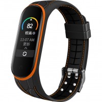 Ремешок Bamboo для Xiaomi Mi Band 5 / 6 (Оранжевый)