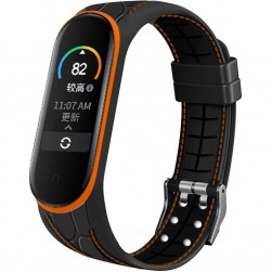 Ремешок Bamboo для Xiaomi Mi Band 5 / 6 (Оранжевый)