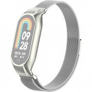 Браслет Rumi Milanese loop металлический для Xiaomi Smart Band 8 (серебристый)