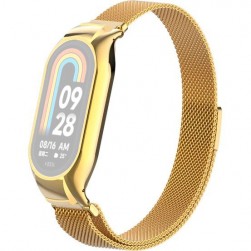 Браслет Rumi Milanese loop металлический для Xiaomi Smart Band 8 (золотистый)