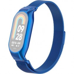 Браслет Rumi Milanese loop металлический для Xiaomi Smart Band 8 (синий)