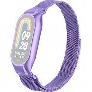 Браслет Rumi Milanese loop металлический для Xiaomi Smart Band 8 (сиреневый)
