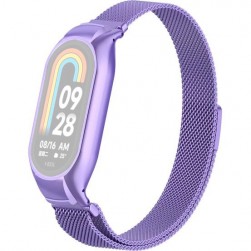 Браслет Rumi Milanese loop металлический для Xiaomi Smart Band 8 (сиреневый)