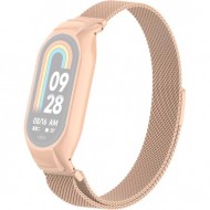 Браслет Rumi Milanese loop металлический для Xiaomi Smart Band 8 (персиково-бежевый)