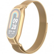 Браслет Rumi Milanese loop металлический для Xiaomi Smart Band 8 (белое золото)