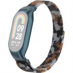 Браслет Rumi Milanese loop металлический для Xiaomi Smart Band 8 (армейский серый)