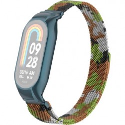 Браслет Rumi Milanese loop металлический для Xiaomi Smart Band 8 (армейский коричневый)