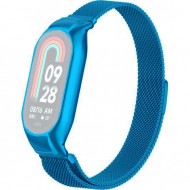 Браслет Rumi Milanese loop металлический для Xiaomi Smart Band 8 (голубой)