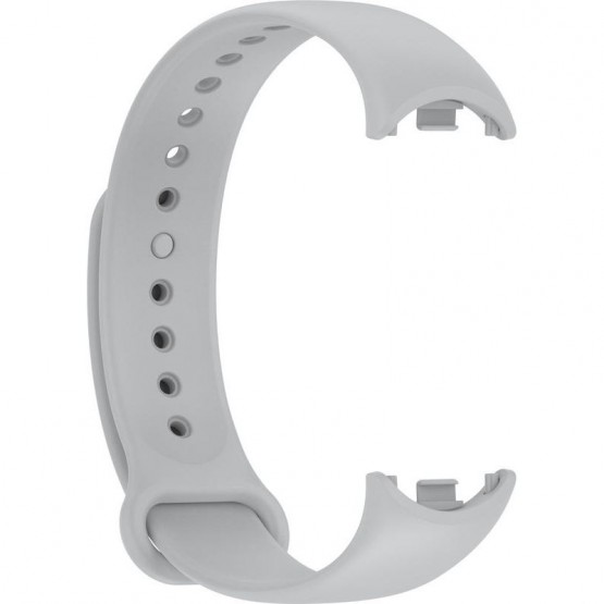Ремешок Rumi силиконовый для Xiaomi Smart Band 8 (серый)
