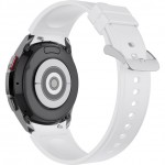 Силиконовый ремешок Rumi Classic для Galaxy Watch4 / 5 / 6 (20 мм, белый)