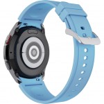 Силиконовый ремешок Rumi Classic для Galaxy Watch4 / 5 / 6 (20 мм, голубой)