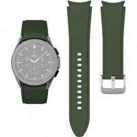 Силиконовый ремешок Rumi Classic для Galaxy Watch4 / 5 / 6 (20 мм, лаврово-зеленый)