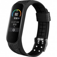 Ремешок Bamboo для Xiaomi Mi Band 5 / 6 (Черный)