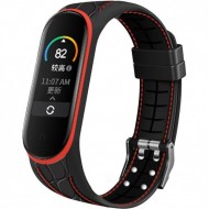 Ремешок Bamboo для Xiaomi Mi Band 5 / 6 (Красный)