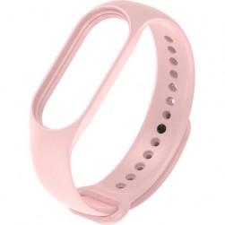 Ремешок Rumi силиконовый для Xiaomi Mi Smart Band 7 (пастельно-розовый)
