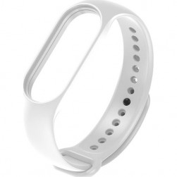 Ремешок Rumi силиконовый для Xiaomi Mi Smart Band 7 (белый)